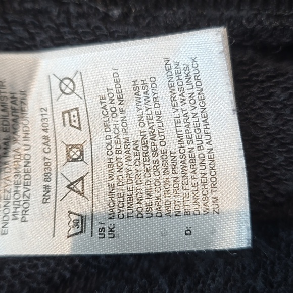 Adidas Adicolor Trifold Black Hoodie Sweatshirt - Picture 16 of 16